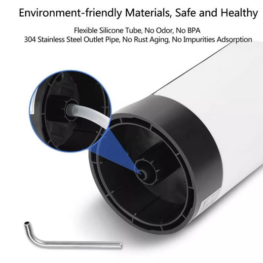 Dispensador de agua eléctrico recargable para botellón 2.2" portátil y automático