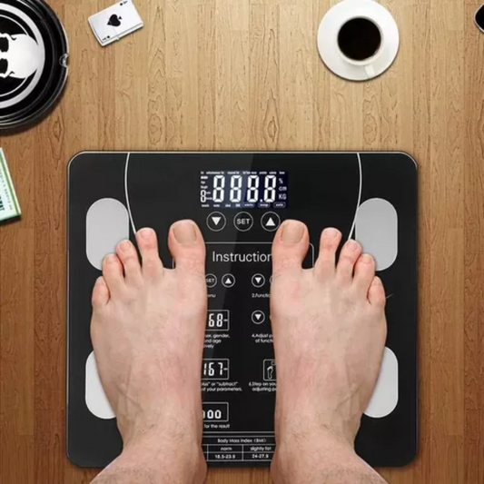 Báscula digital inteligente Bluetooth para personas con app y análisis corporal