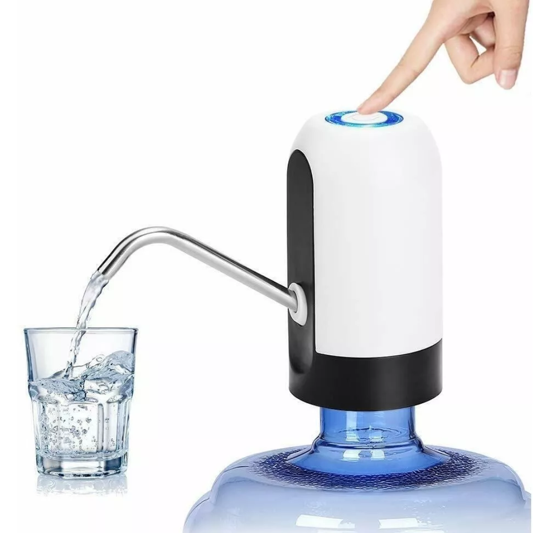 Dispensador de agua eléctrico recargable para botellón 2.2" portátil y automático