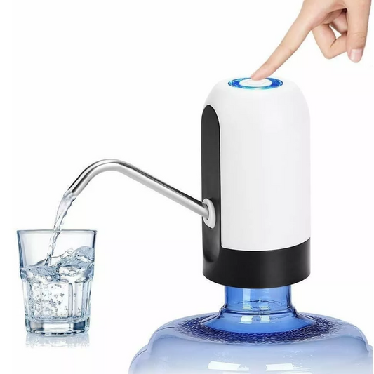 Dispensador de agua eléctrico recargable para botellón 2.2" portátil y automático