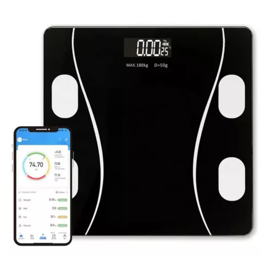 Báscula digital inteligente Bluetooth para personas con app y análisis corporal