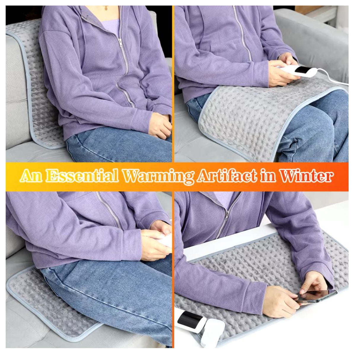 Manta Térmica Eléctrica para Fisioterapia y Dolor Muscular | Almohadilla con Control de Temperatura y Apagado Automático