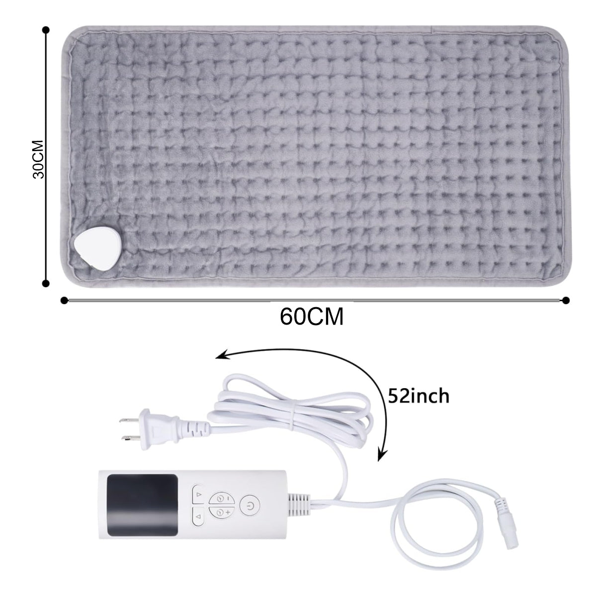 Manta Térmica Eléctrica para Fisioterapia y Dolor Muscular | Almohadilla con Control de Temperatura y Apagado Automático