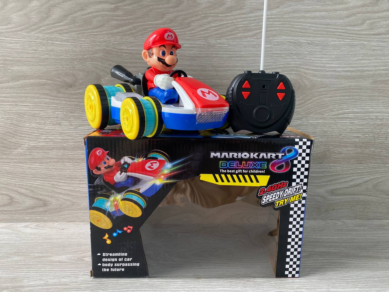 Carro a control remoto Mario Kart – vehículo RC con luces y sonido para niños en Colombia