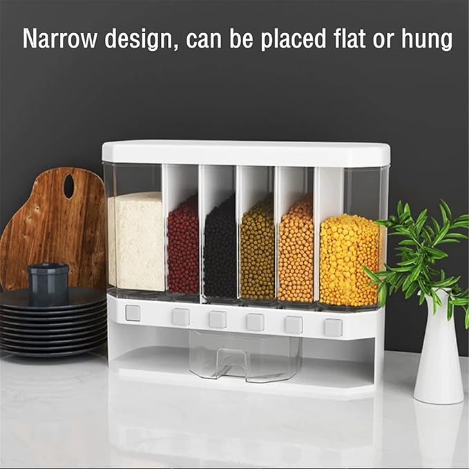 Barril de Arroz Automático Hermético 8kg con Dosificador – Organizador de Cocina Multiusos Ahorra Espacio