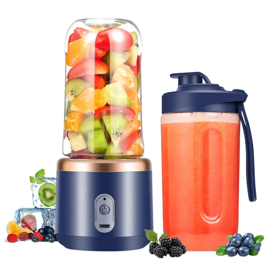 Licuadora Portátil Recargable USB 400ml para Jugos y Batidos | Mini Licuadora Personal para Smoothies y Bebidas Saludables