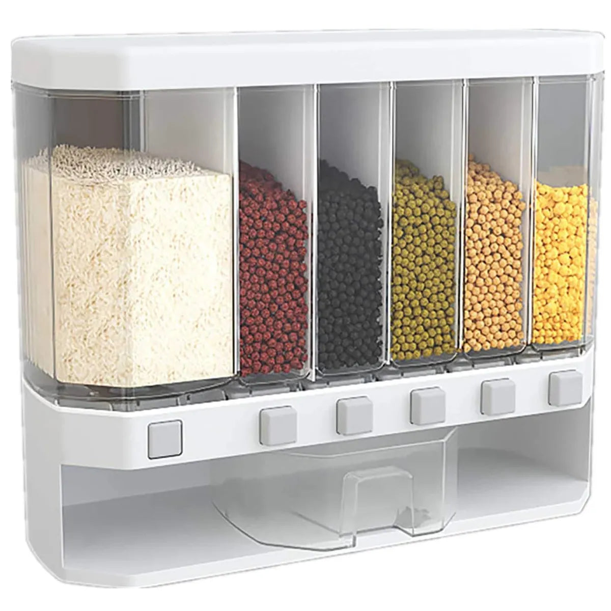 Barril de Arroz Automático Hermético 8kg con Dosificador – Organizador de Cocina Multiusos Ahorra Espacio